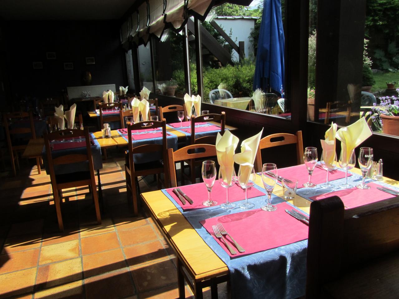 Restaurant dans la veranda